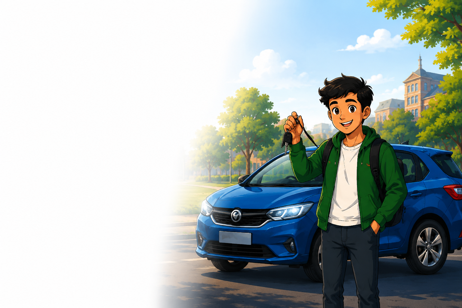 Offer a ride illustration
